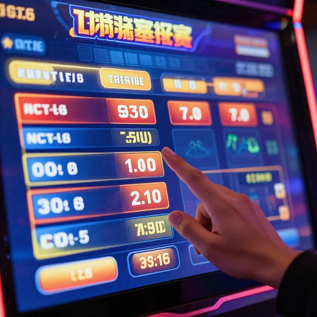 台灣運彩籃球單雙投注介面特寫,顯示單雙賠率,手指懸在選項上,數位螢幕閃爍