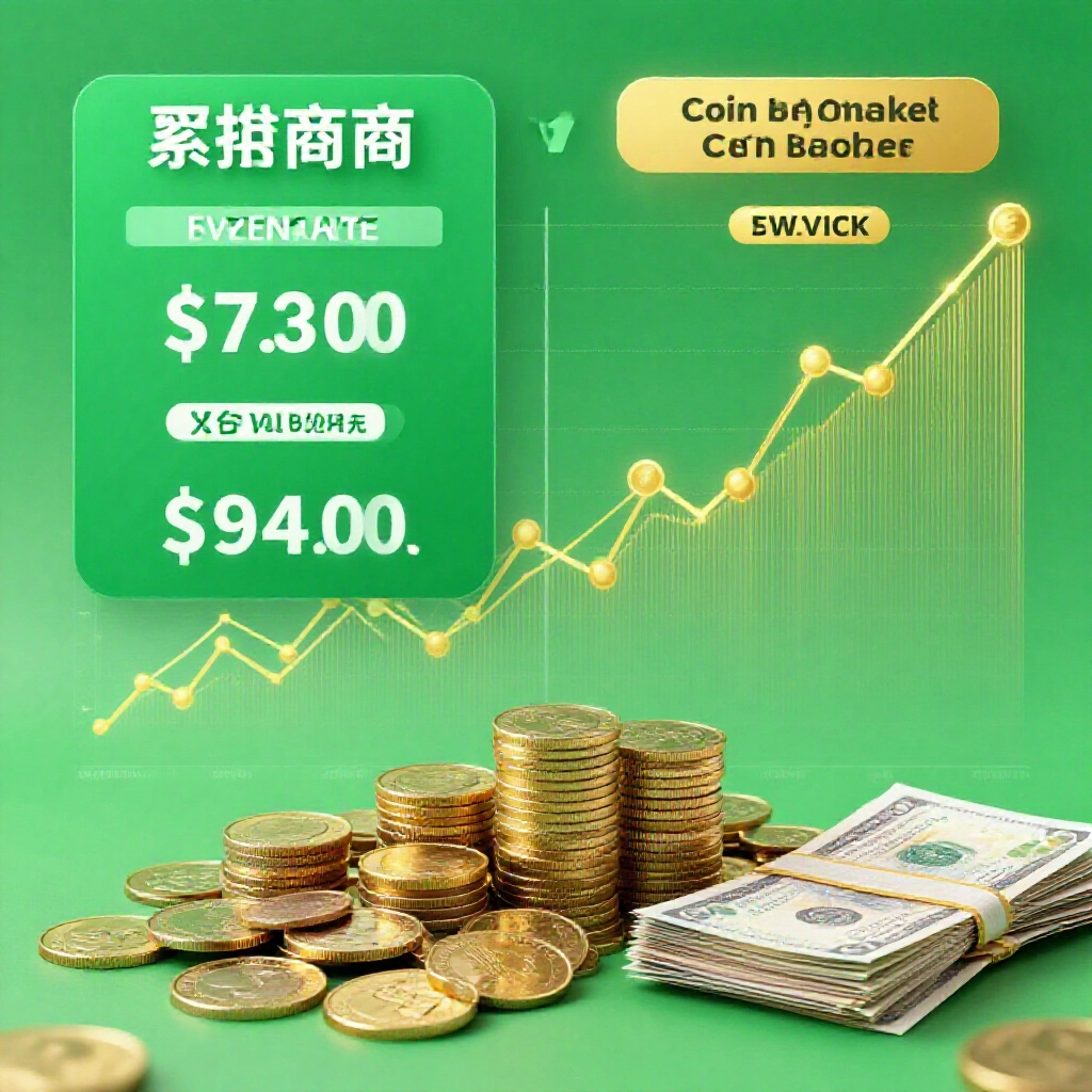 資訊圖比較官方儲值匯率與幣商回收比例，虛擬幣堆變現金鈔票，綠金色調動態市場波動圖表
