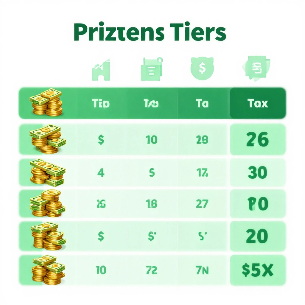 專業資訊圖表展示今彩539獎項等級與稅後實領金額,金綠色調簡單圖示計算流程