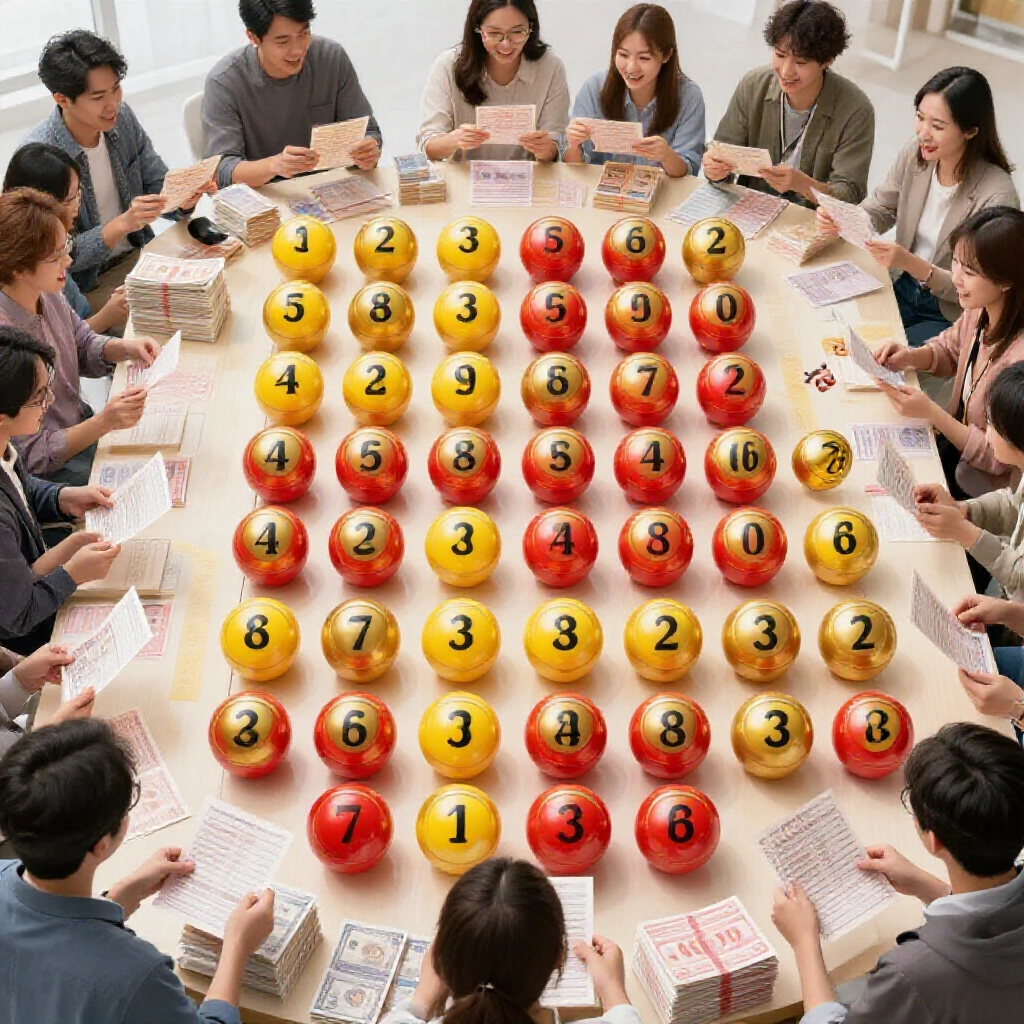 今彩539中獎組合資訊圖，紅黃金色球排列成2個至5個對獎，伴隨獎金堆疊與台灣玩家喜悅檢視彩券