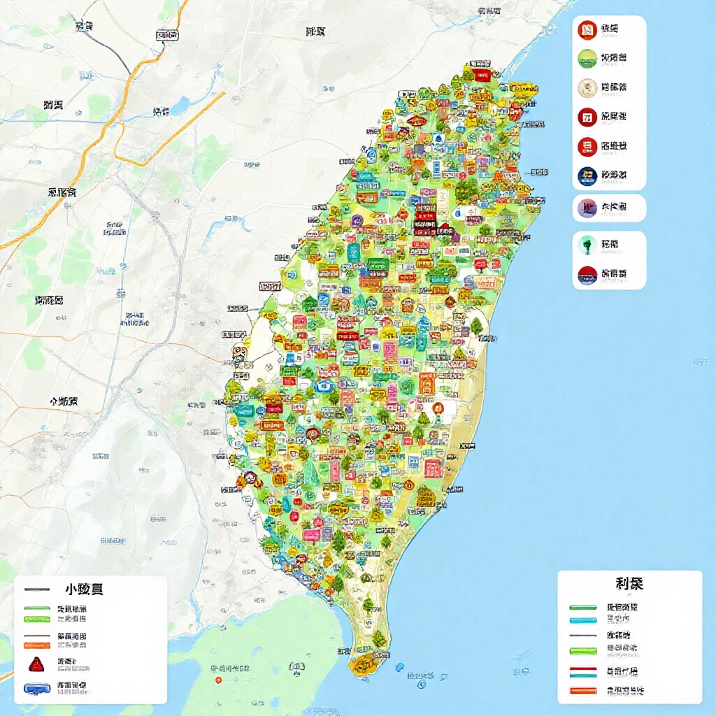 台灣地圖詳細標示中國信託分行與投注站,彩色圖示區分不同領獎金額等級,明亮日光